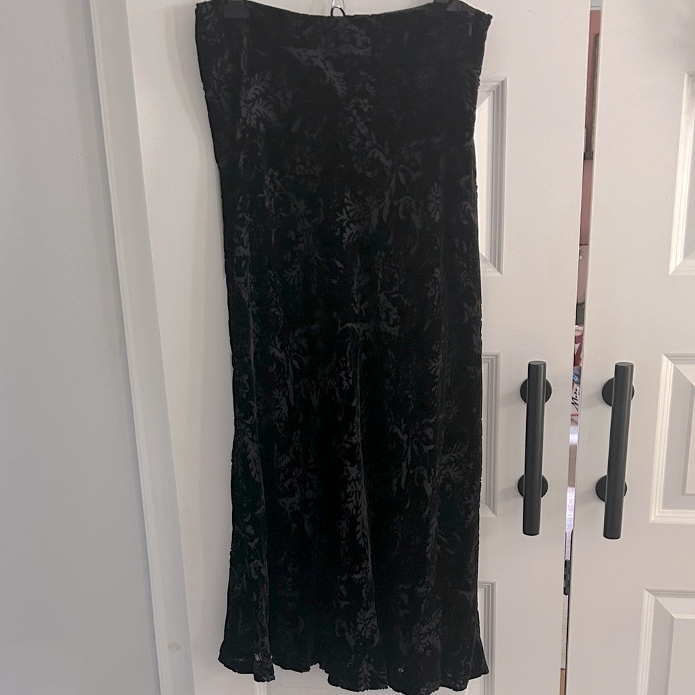 New Vintage 90’s Ralph Lauren Burnout‎ velvet maxi Skirt size 14